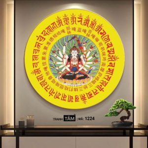 Chuẩn Đề Bồ Tát | Tranh hộp đèn cao cấp | Mã tranh 1224 | [tranhtam.com] - Ảnh 4