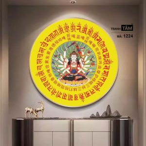 Chuẩn Đề Bồ Tát | Tranh hộp đèn cao cấp | Mã tranh 1224 | [tranhtam.com] - Ảnh 3