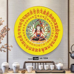 Alternative view of Chuẩn Đề Bồ Tát | Tranh hộp đèn cao cấp | Mã tranh 1224 | [tranhtam.com]