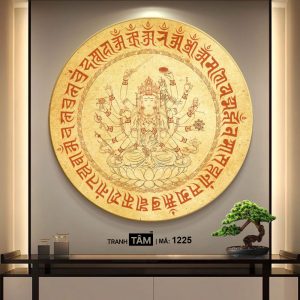Chuẩn Đề Bồ Tát | Tranh hộp đèn cao cấp | Mã tranh 1225 | [tranhtam.com] - Ảnh 4