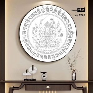 Chuẩn Đề Bồ Tát | Tranh hộp đèn cao cấp | Mã tranh 1226 | [tranhtam.com] - Ảnh 5