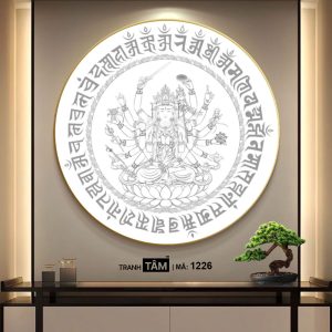 Chuẩn Đề Bồ Tát | Tranh hộp đèn cao cấp | Mã tranh 1226 | [tranhtam.com] - Ảnh 4