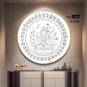 Chuẩn Đề Bồ Tát | Tranh hộp đèn cao cấp | Mã tranh 1226 | [tranhtam.com] - Ảnh 3