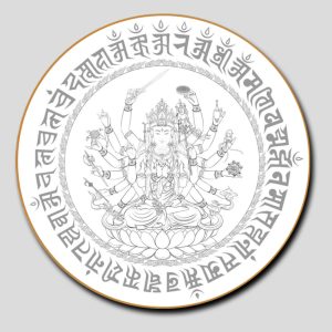 Chuẩn Đề Bồ Tát | Tranh hộp đèn cao cấp | Mã tranh 1226 | [tranhtam.com]