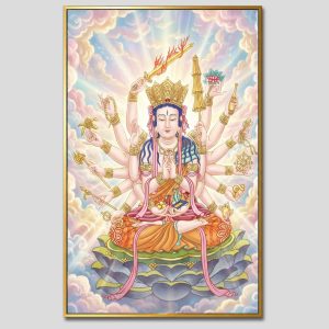 Chuẩn Đề Bồ Tát | Tranh hộp đèn cao cấp | Mã tranh 1227 | [tranhtam.com]