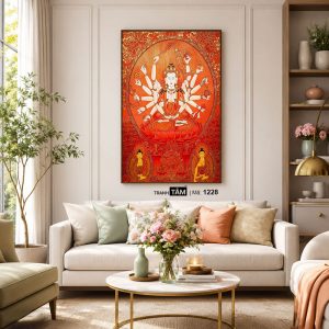 Chuẩn Đề Bồ Tát | Tranh hộp đèn cao cấp | Mã tranh 1228 | [tranhtam.com] - Ảnh 5