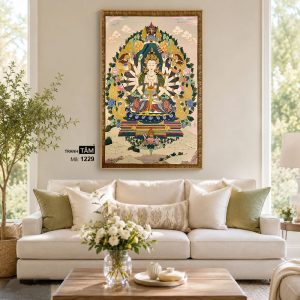 Chuẩn Đề Bồ Tát | Tranh hộp đèn cao cấp | Mã tranh 1229 | [tranhtam.com] - Ảnh 4