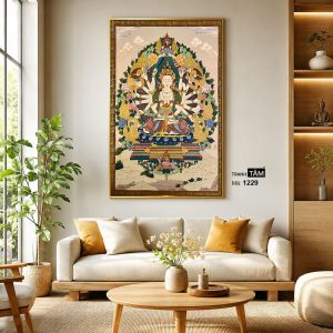Chuẩn Đề Bồ Tát | Tranh hộp đèn cao cấp | Mã tranh 1229 | [tranhtam.com] - Ảnh 3
