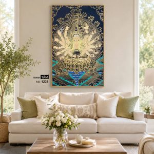 Chuẩn Đề Bồ Tát | Tranh hộp đèn cao cấp | Mã tranh 1231 | [tranhtam.com] - Ảnh 4