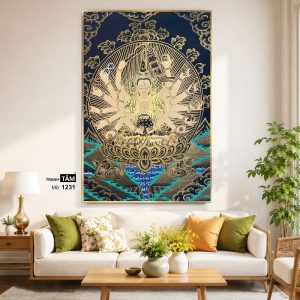 Alternative view of Chuẩn Đề Bồ Tát | Tranh hộp đèn cao cấp | Mã tranh 1231 | [tranhtam.com]