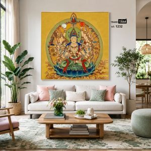 Chuẩn Đề Bồ Tát | Tranh hộp đèn cao cấp | Mã tranh 1232 | [tranhtam.com] - Ảnh 4