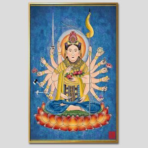 Chuẩn Đề Bồ Tát | Tranh hộp đèn cao cấp | Mã tranh 1237 | [tranhtam.com]