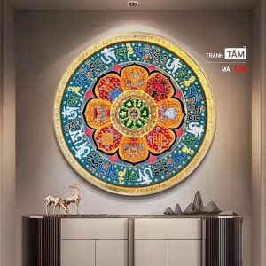 Alternative view of Tranh Mandala (Mạn-đà-la) | Tranh hộp đèn cao cấp | Mã tranh 124 | [tranhtam.com]