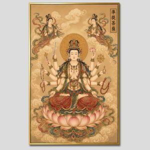 Chuẩn Đề Bồ Tát | Tranh hộp đèn cao cấp | Mã tranh 1240 | [tranhtam.com]
