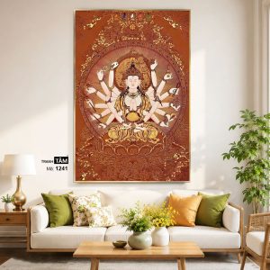 Alternative view of Chuẩn Đề Bồ Tát | Tranh hộp đèn cao cấp | Mã tranh 1241 | [tranhtam.com]