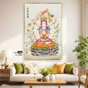 Alternative view of Chuẩn Đề Bồ Tát | Tranh hộp đèn cao cấp | Mã tranh 1243 | [tranhtam.com]