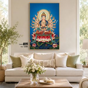 Chuẩn Đề Bồ Tát | Tranh hộp đèn cao cấp | Mã tranh 1249 | [tranhtam.com] - Ảnh 4