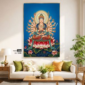 Alternative view of Chuẩn Đề Bồ Tát | Tranh hộp đèn cao cấp | Mã tranh 1249 | [tranhtam.com]