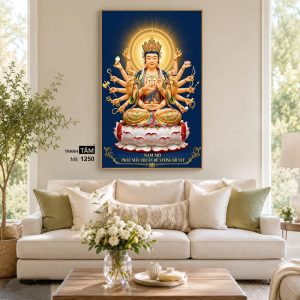 Chuẩn Đề Bồ Tát | Tranh hộp đèn cao cấp | Mã tranh 1250 | [tranhtam.com] - Ảnh 4