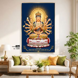 Alternative view of Chuẩn Đề Bồ Tát | Tranh hộp đèn cao cấp | Mã tranh 1250 | [tranhtam.com]