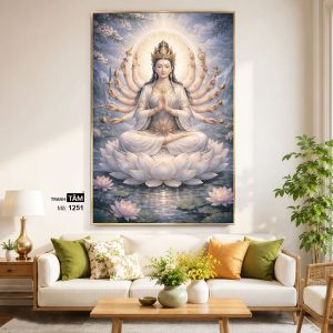 Alternative view of Chuẩn Đề Bồ Tát | Tranh hộp đèn cao cấp | Mã tranh 1251 | [tranhtam.com]
