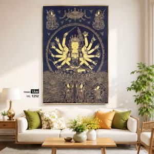 Alternative view of Chuẩn Đề Bồ Tát | Tranh hộp đèn cao cấp | Mã tranh 1252 | [tranhtam.com]