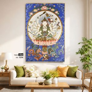Alternative view of Chuẩn Đề Bồ Tát | Tranh hộp đèn cao cấp | Mã tranh 1254 | [tranhtam.com]