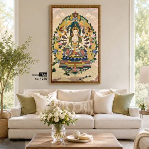 Chuẩn Đề Bồ Tát | Tranh hộp đèn cao cấp | Mã tranh 1255 | [tranhtam.com] - Ảnh 4