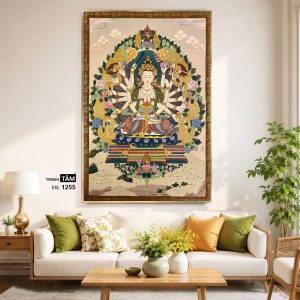 Alternative view of Chuẩn Đề Bồ Tát | Tranh hộp đèn cao cấp | Mã tranh 1255 | [tranhtam.com]