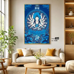 Chuẩn Đề Bồ Tát | Tranh hộp đèn cao cấp | Mã tranh 1256 | [tranhtam.com] - Ảnh 3