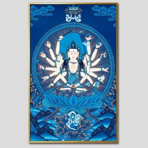 Chuẩn Đề Bồ Tát | Tranh hộp đèn cao cấp | Mã tranh 1256 | [tranhtam.com]
