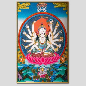Chuẩn Đề Bồ Tát | Tranh hộp đèn cao cấp | Mã tranh 1262 | [tranhtam.com]