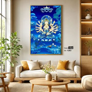 Chuẩn Đề Bồ Tát | Tranh hộp đèn cao cấp | Mã tranh 1263 | [tranhtam.com] - Ảnh 3