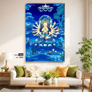 Alternative view of Chuẩn Đề Bồ Tát | Tranh hộp đèn cao cấp | Mã tranh 1263 | [tranhtam.com]