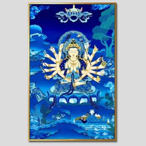 Chuẩn Đề Bồ Tát | Tranh hộp đèn cao cấp | Mã tranh 1263 | [tranhtam.com]