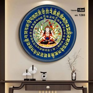 Chuẩn Đề Bồ Tát | Tranh hộp đèn cao cấp | Mã tranh 1265 | [tranhtam.com] - Ảnh 5