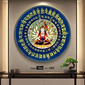 Chuẩn Đề Bồ Tát | Tranh hộp đèn cao cấp | Mã tranh 1265 | [tranhtam.com] - Ảnh 4