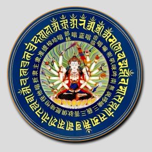 Chuẩn Đề Bồ Tát | Tranh hộp đèn cao cấp | Mã tranh 1265 | [tranhtam.com]