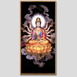 Chuẩn Đề Bồ Tát | Tranh hộp đèn cao cấp | Mã tranh 1266 | [tranhtam.com]