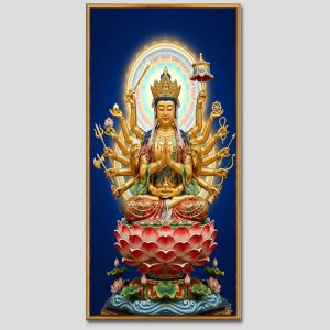 Chuẩn Đề Bồ Tát | Tranh hộp đèn cao cấp | Mã tranh 1267 | [tranhtam.com]