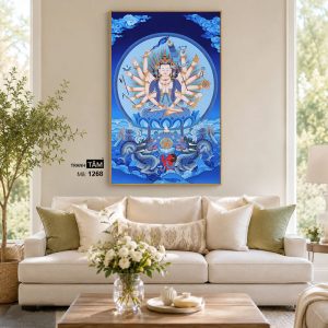 Chuẩn Đề Bồ Tát | Tranh hộp đèn cao cấp | Mã tranh 1268 | [tranhtam.com] - Ảnh 4