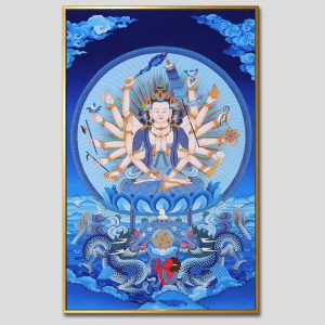 Chuẩn Đề Bồ Tát | Tranh hộp đèn cao cấp | Mã tranh 1268 | [tranhtam.com]