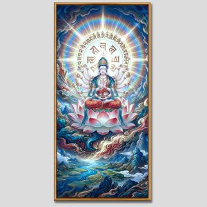Chuẩn Đề Bồ Tát | Tranh hộp đèn cao cấp | Mã tranh 1269 | [tranhtam.com]