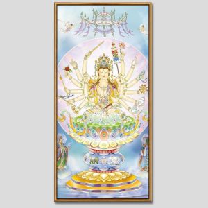 Chuẩn Đề Bồ Tát | Tranh hộp đèn cao cấp | Mã tranh 1271 | [tranhtam.com]