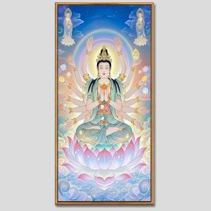 Chuẩn Đề Bồ Tát | Tranh hộp đèn cao cấp | Mã tranh 1272 | [tranhtam.com]