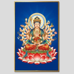 Chuẩn Đề Bồ Tát | Tranh hộp đèn cao cấp | Mã tranh 1273 | [tranhtam.com]