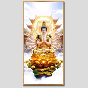 Chuẩn Đề Bồ Tát | Tranh hộp đèn cao cấp | Mã tranh 1274 | [tranhtam.com]