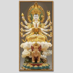 Chuẩn Đề Bồ Tát | Tranh hộp đèn cao cấp | Mã tranh 1275 | [tranhtam.com]