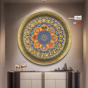 Alternative view of Tranh Mandala (Mạn-đà-la) | Tranh hộp đèn cao cấp | Mã tranh 128 | [tranhtam.com]