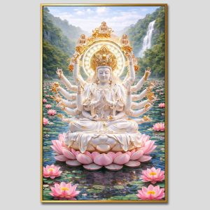 Chuẩn Đề Bồ Tát | Tranh hộp đèn cao cấp | Mã tranh 1280 | [tranhtam.com]